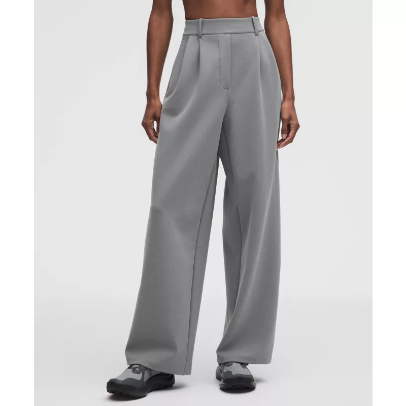 Daydrift High-Rise Wide-Leg Trouser Short Twill