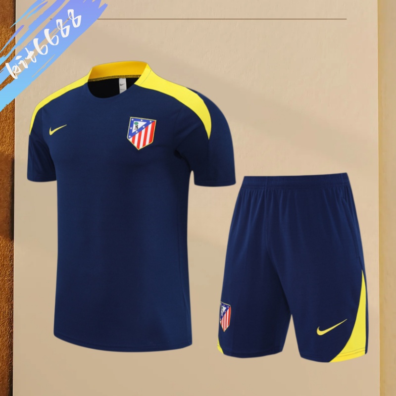 25/26 Atletico Madrid Short Sleeve Training Clothe (adult Kids Kit)