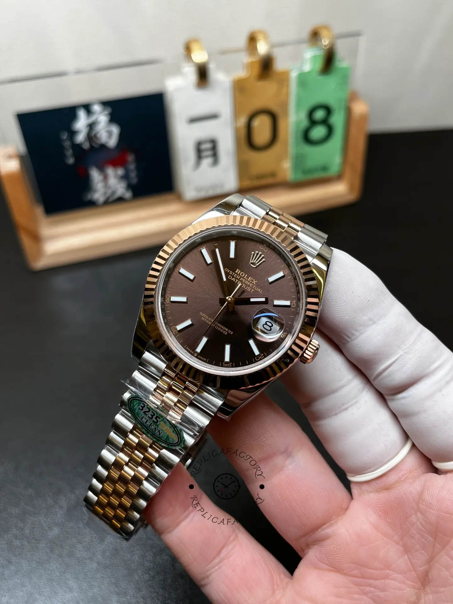 Rolex Datejust Automatic Rose Gold & Steel Watch m126331 0002