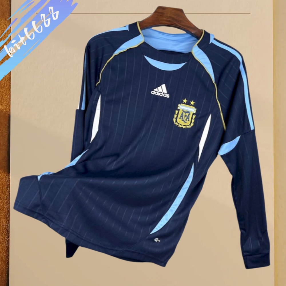 2006/2007 Argentina World Cup Away Long Sleeve Retro Jersey