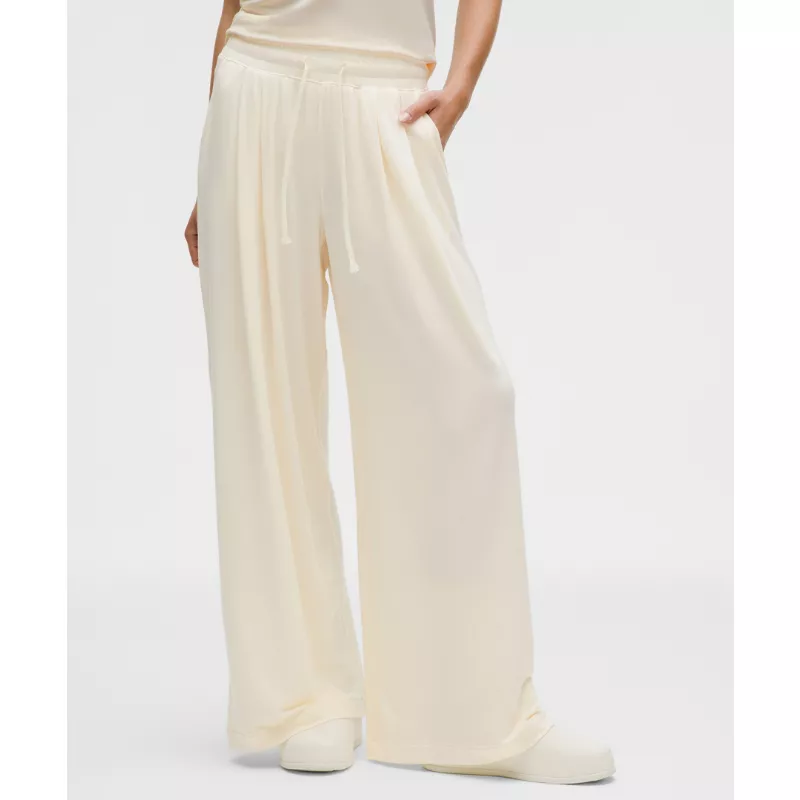 BeCalm High-Rise Pleated Extra-Wide Leg Pant