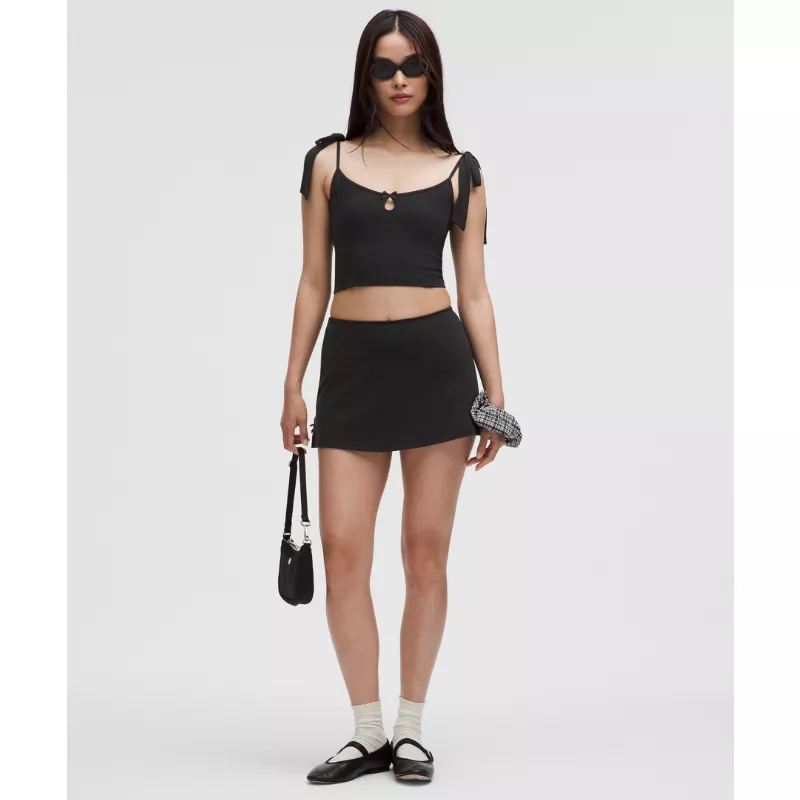 Nulu Bow-Detail Mini Skirt Balletcore Set