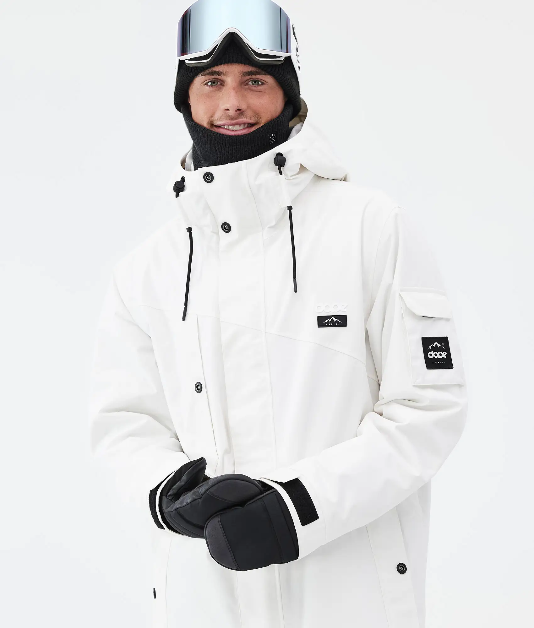 Adept Snowboard Jacket Men Old White