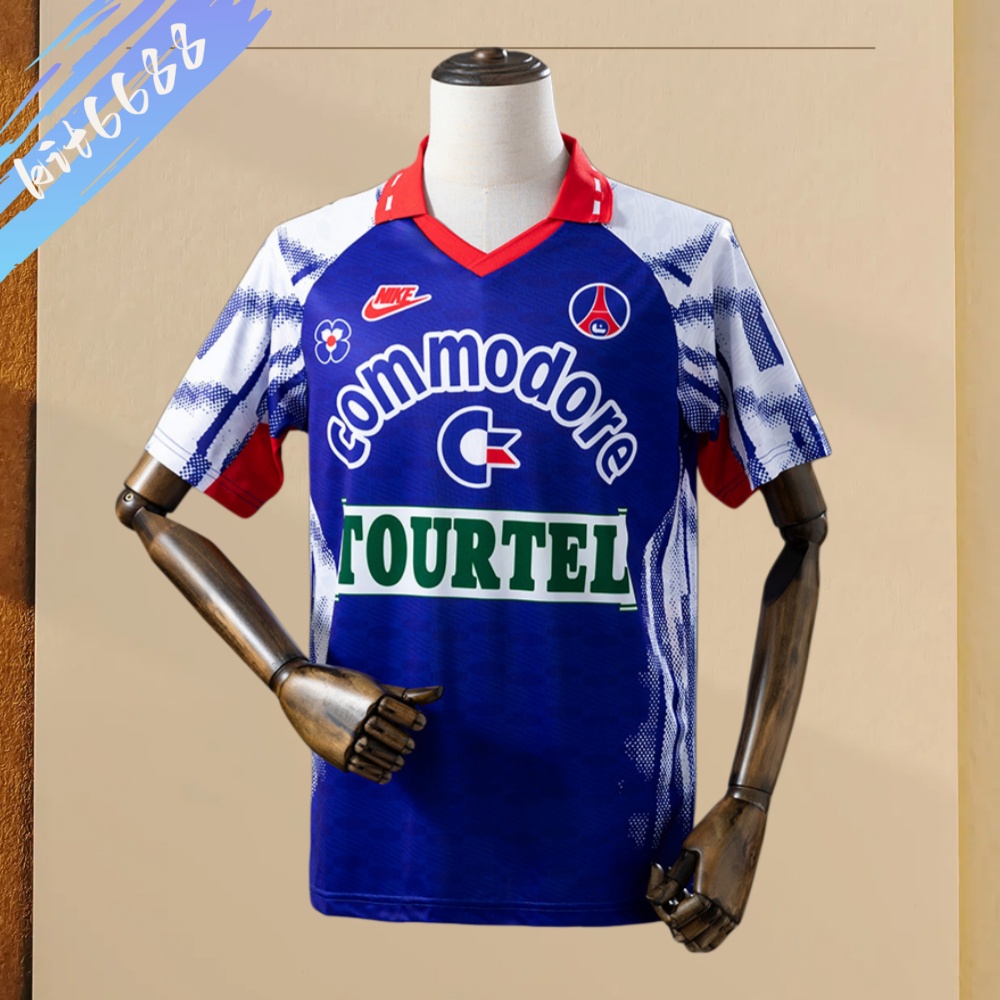 92/93 PSG Paris Saint-Germain home Football Shirt (Retro）