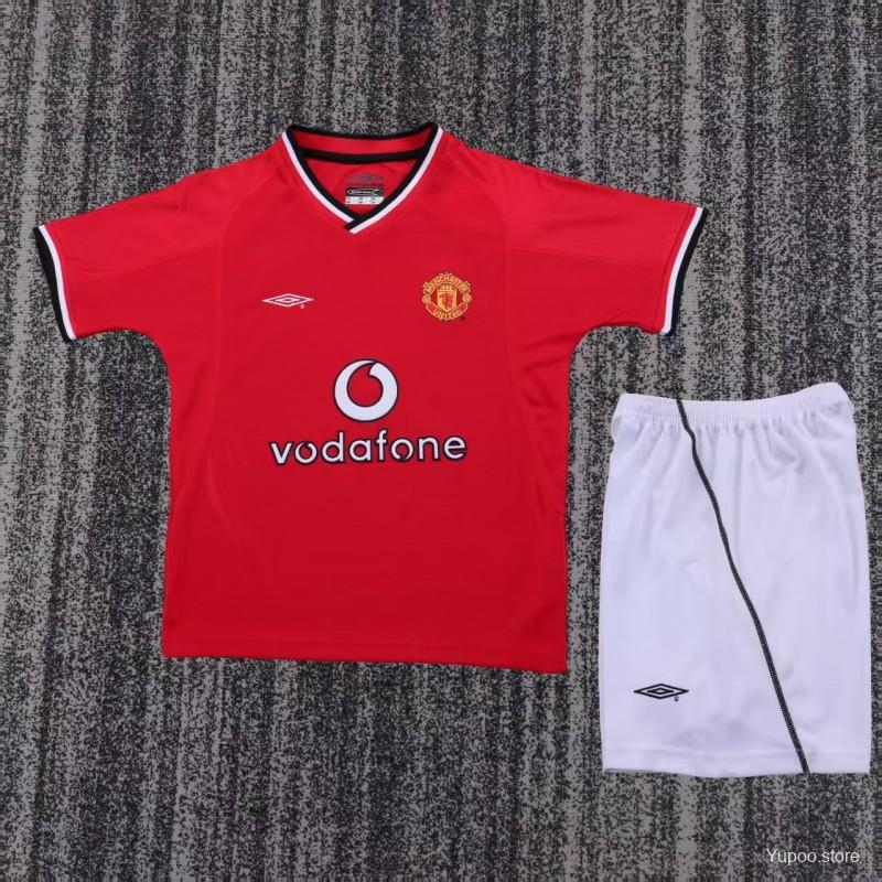 02/03 Manchester United home Retro Football Shirt ( Kids Kit )