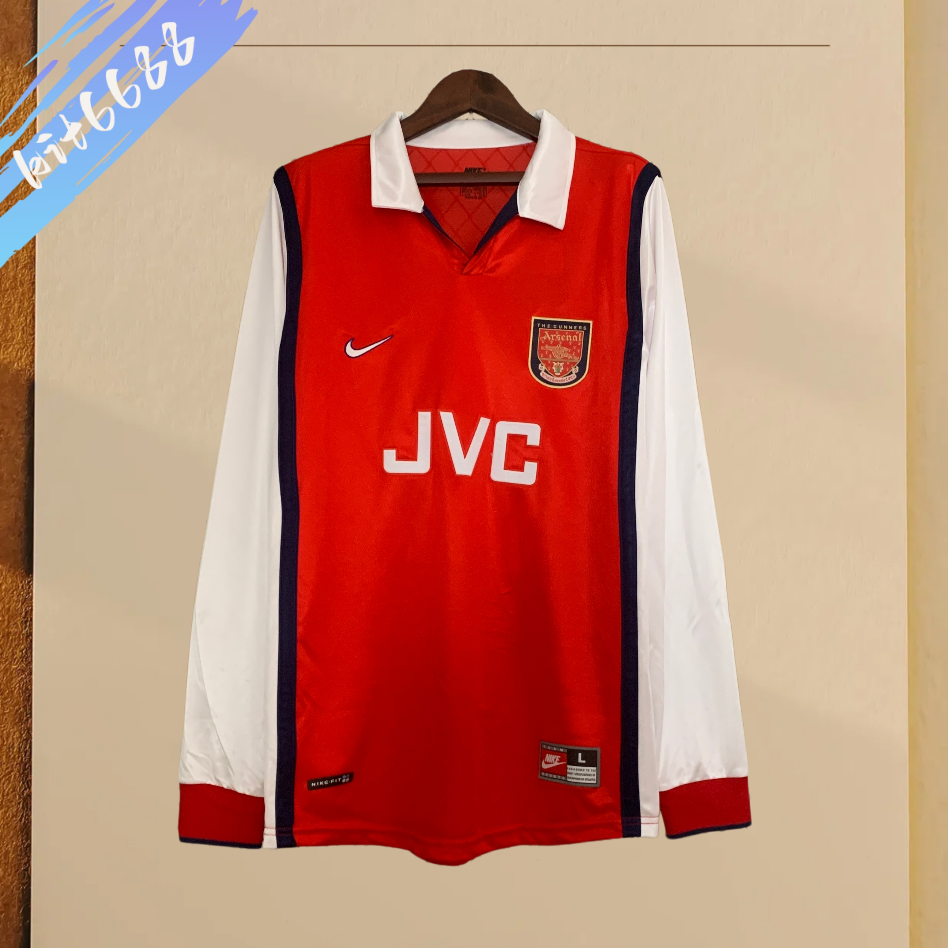 98/99 Arsenal Home Retro Long Sleeve Football Shirt