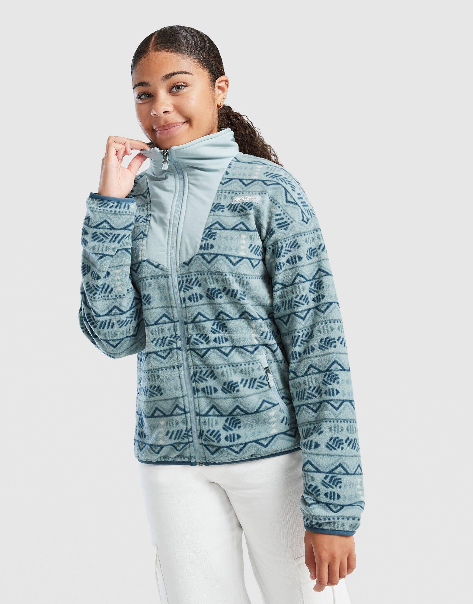 Columbia Girls' Sequoia Aztec Full Zip Fleece Top Kinder