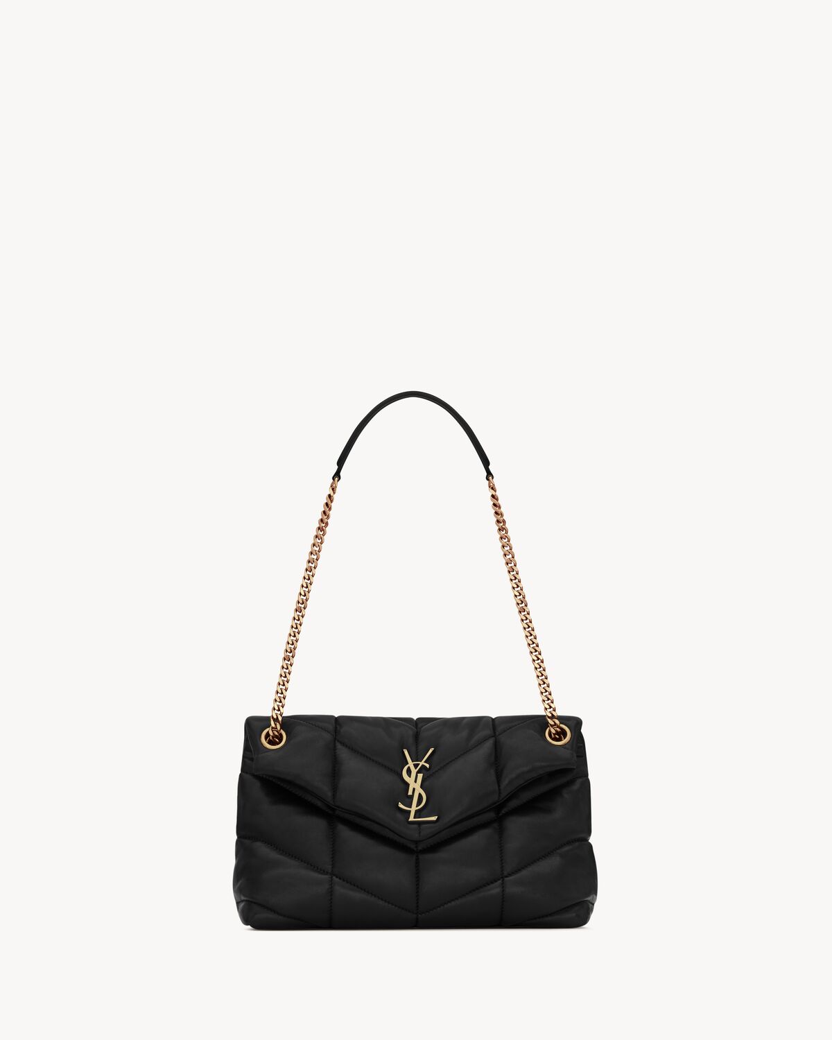 puffer small in nappa leather BLACK