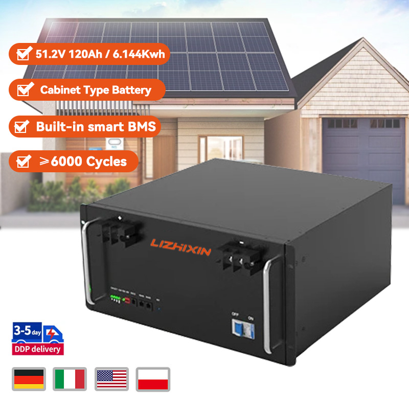 Rack mounted battery 51.2v 120ah