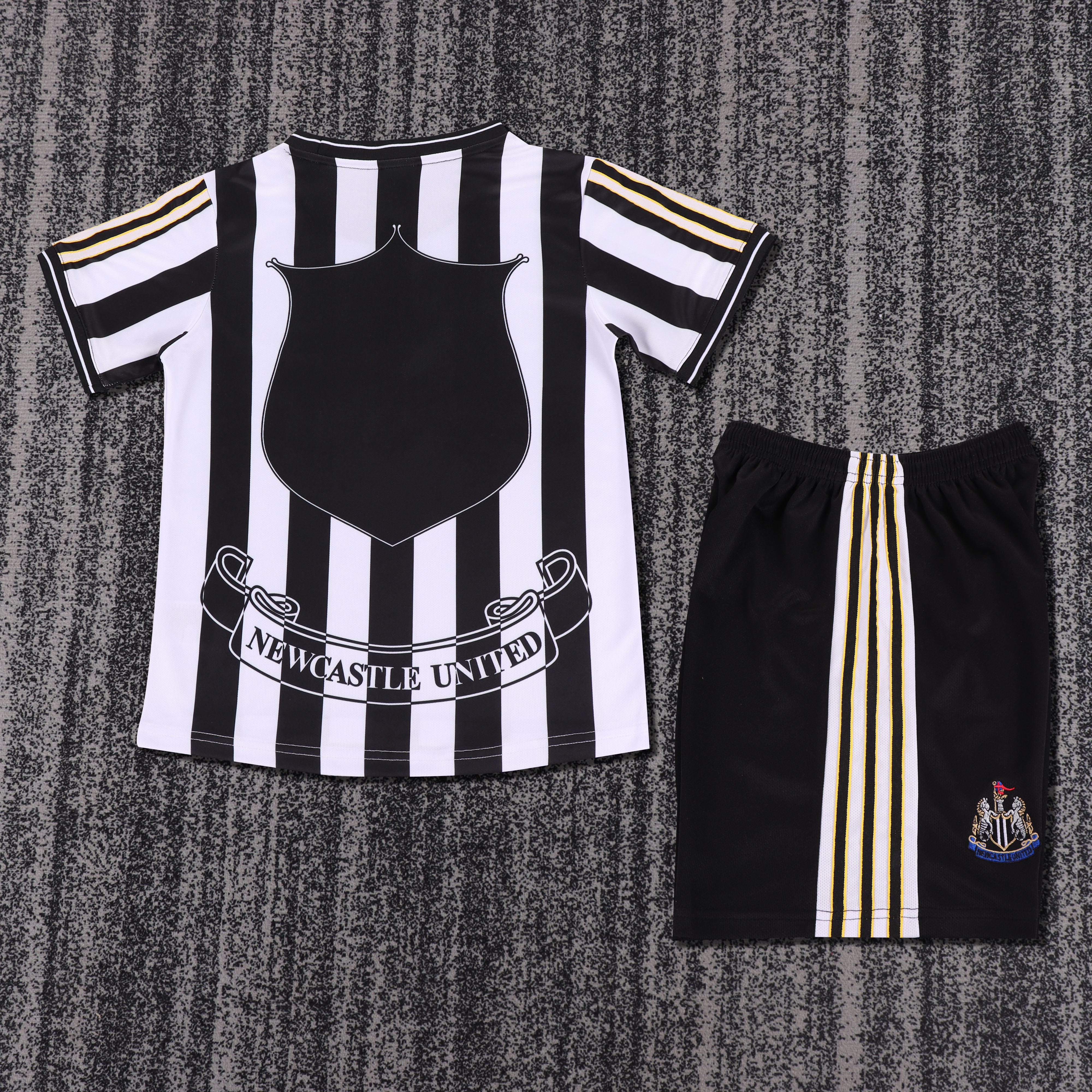 1997/1999 Newcastle United home  Retro Football Shirt Kids Kit