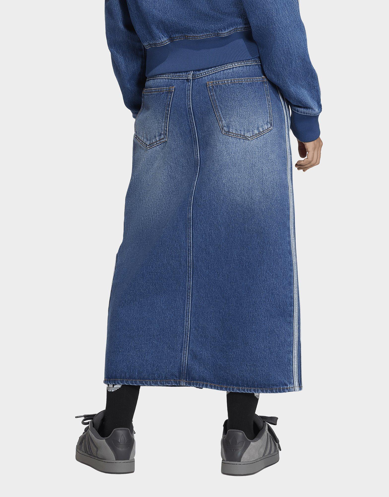 adidas Originals 3-STREIFEN JEANS-BLEISTIFTROCK
