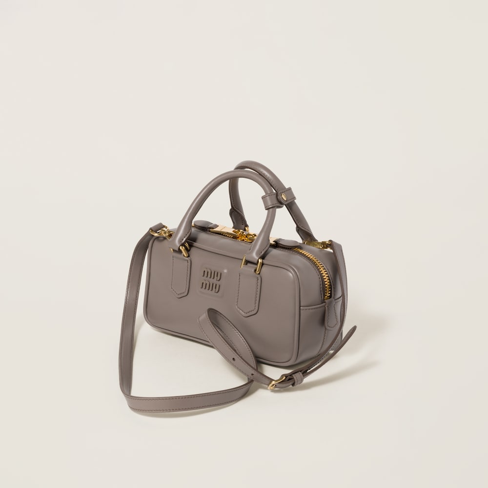 Arcadie leather bag Clay Grey