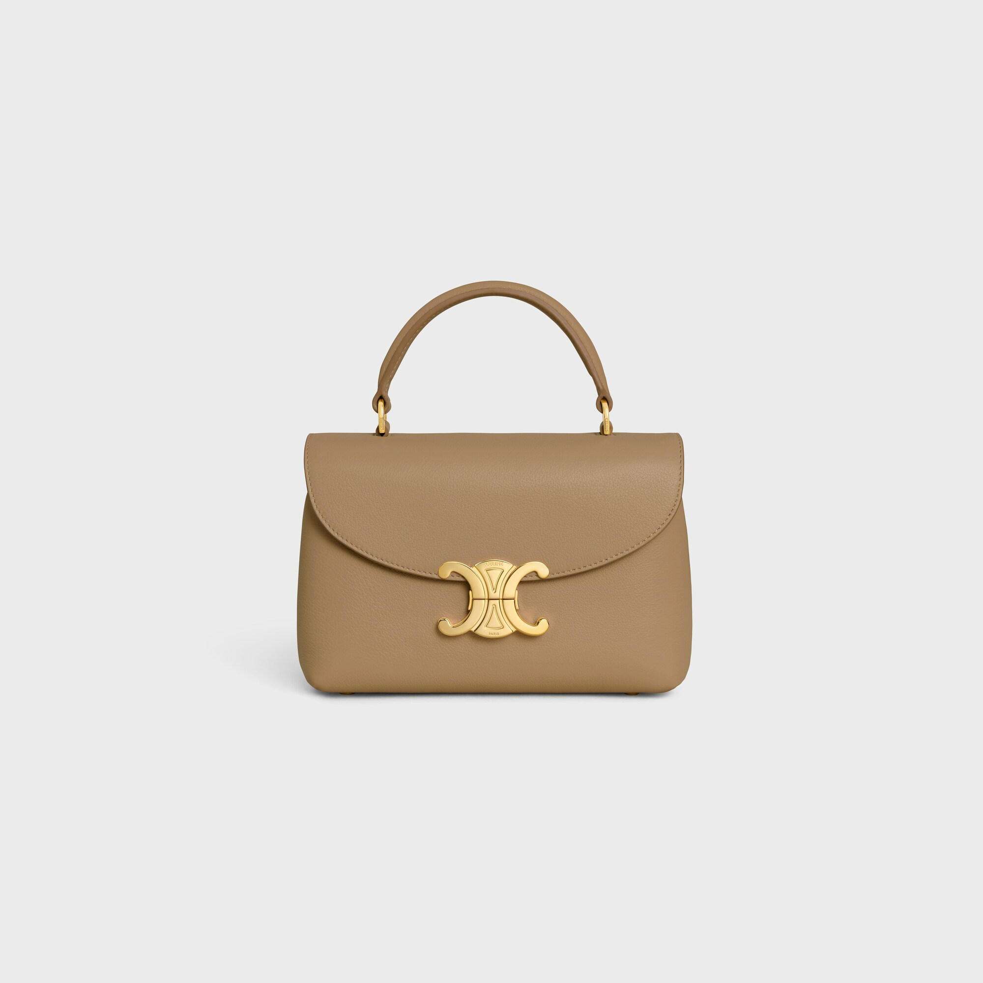 TEEN NINO BAG IN SUPPLE GRAINED CALFSKIN Smoked Brown