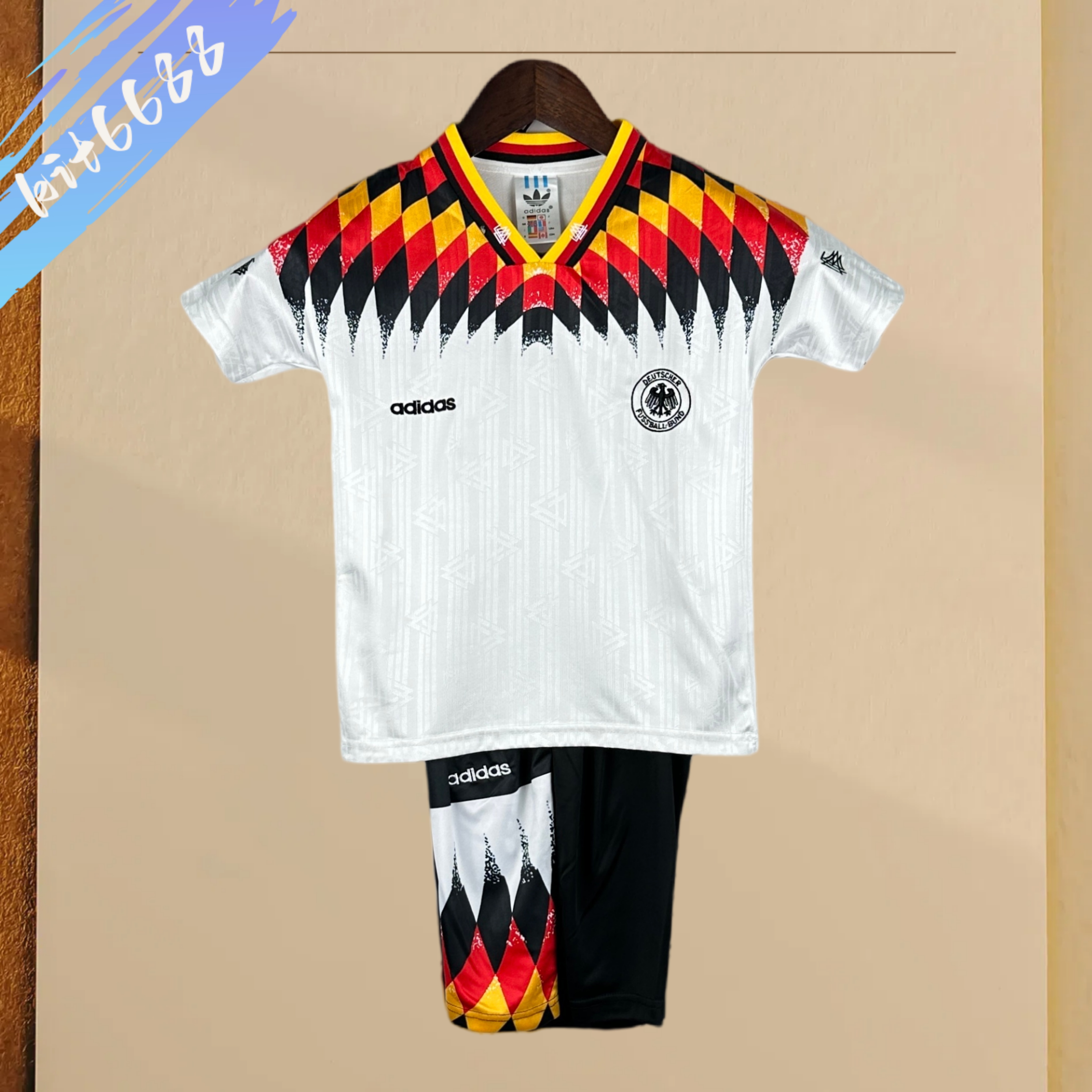 1994 Germany home Retro Football Shirt ( Kids Kit )