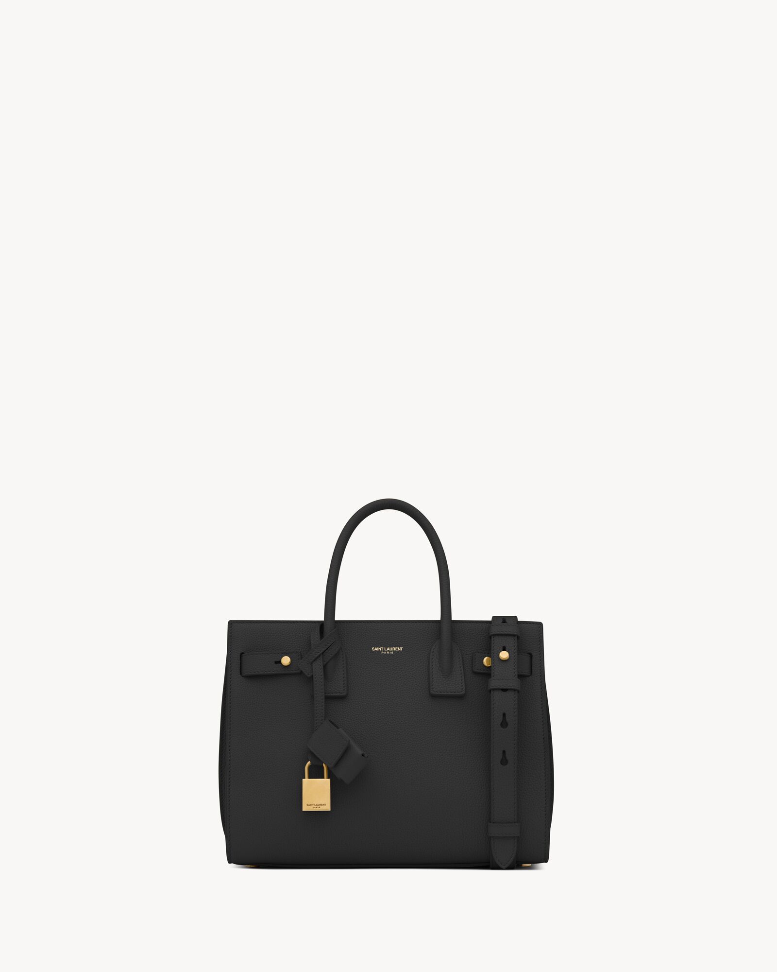sac de jour in supple grained leather - baby BLACK