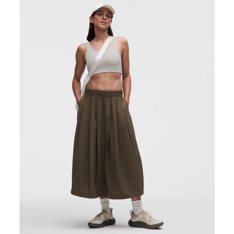 LuluLinen Adjustable-Hem Maxi Skirt
