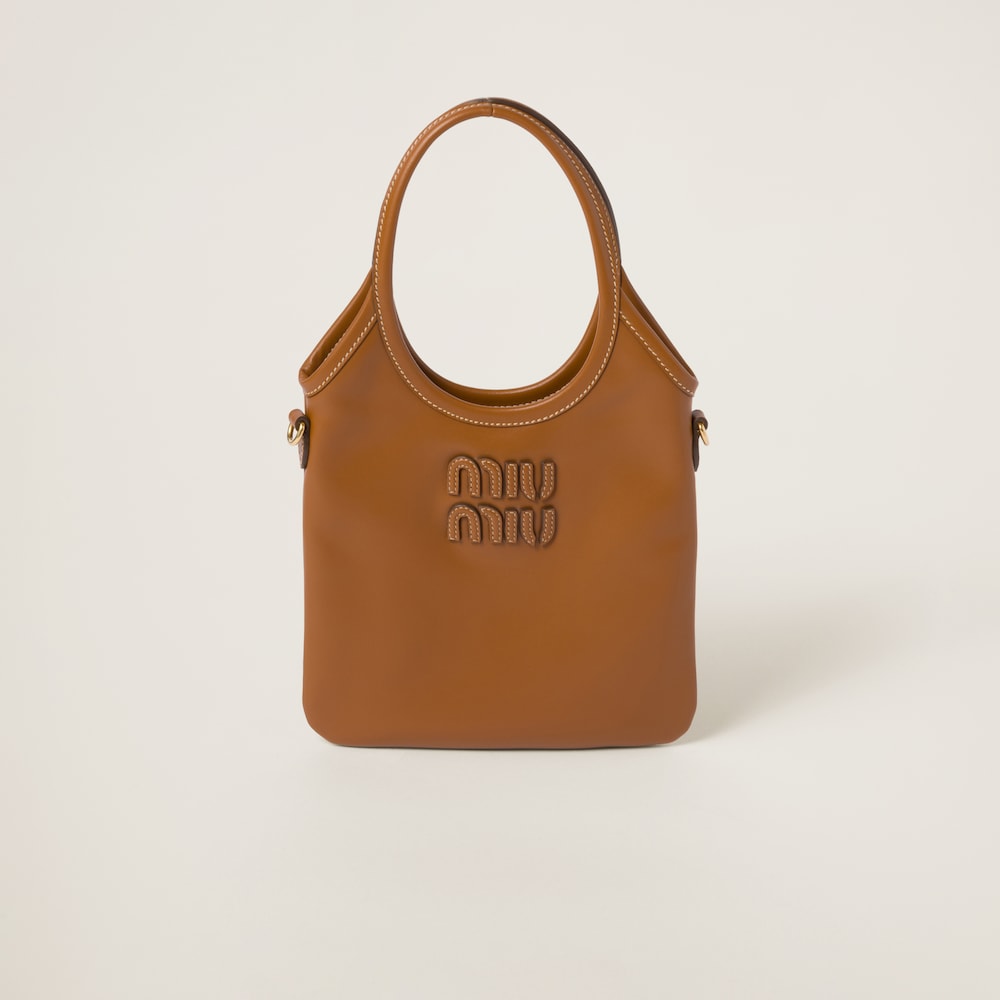 IVY leather handbag Cognac