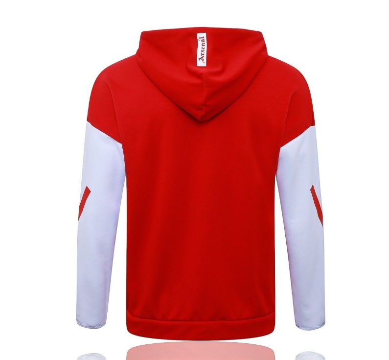 Arsenal 25-26 hooded red training sportswear with zipper for appearance