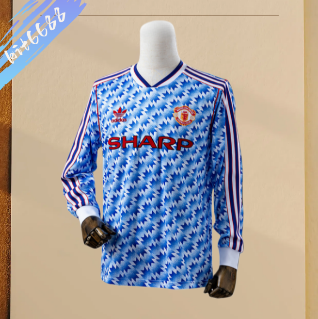 90/92 Manchester United Away  retro football shirt