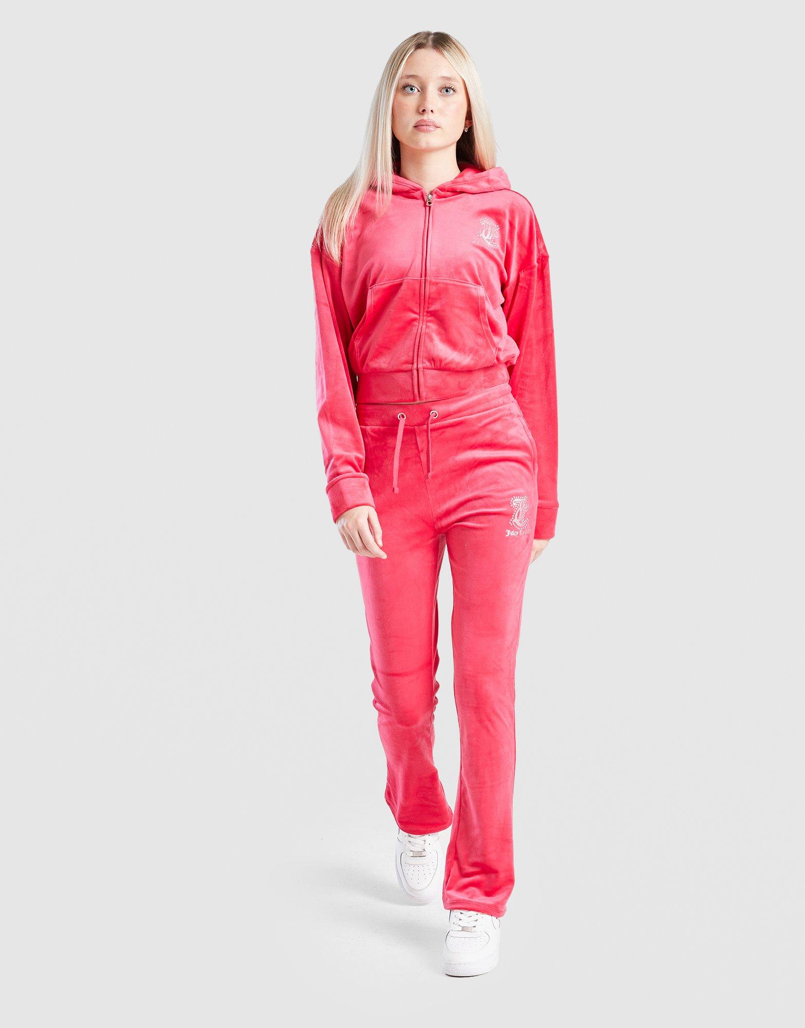 JUICY COUTURE Girls' Crop Full Zip Flare Trainingsanzug Kinder