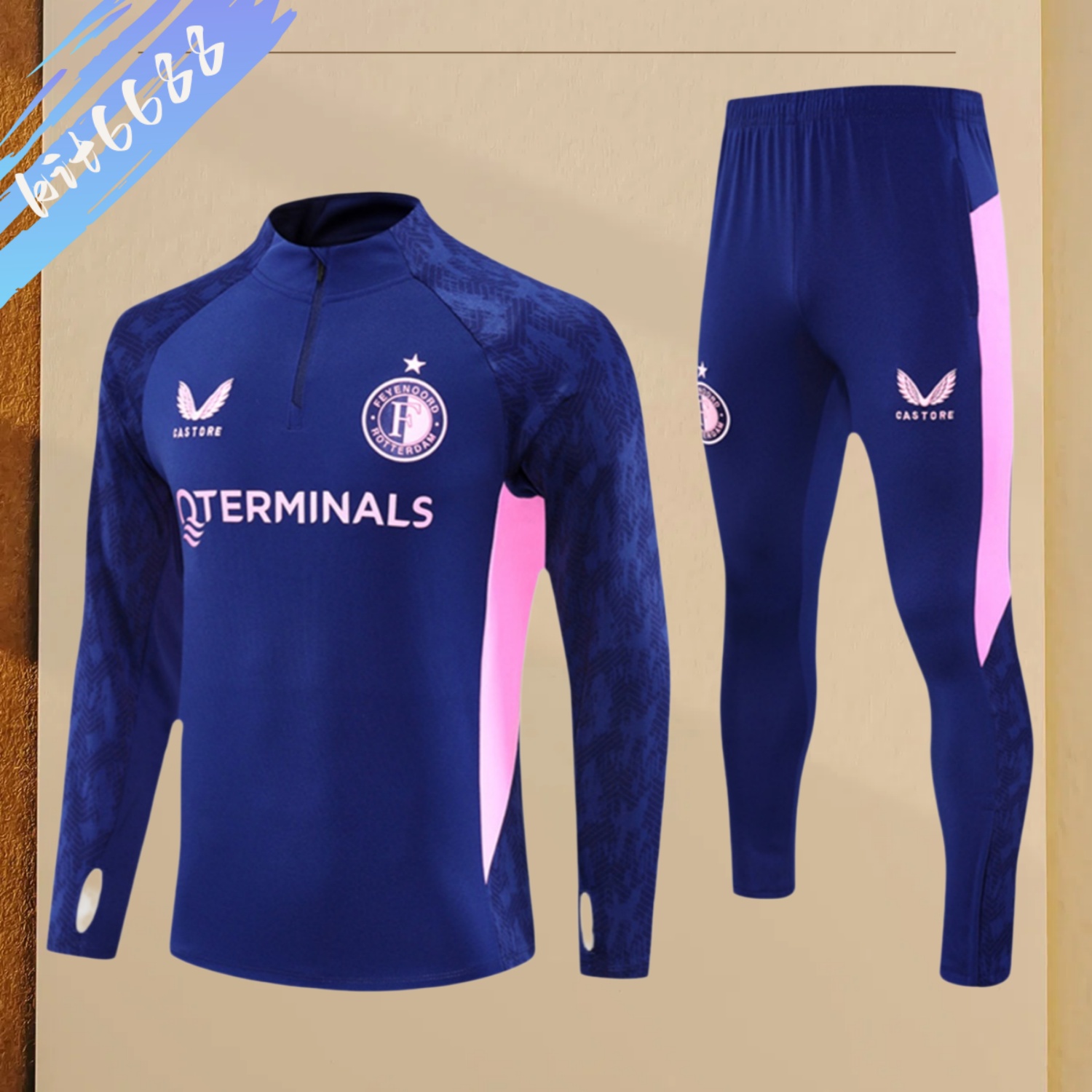 2025/2026 Feyenoord Adults Half-Zip Training Kits (Adult kit)