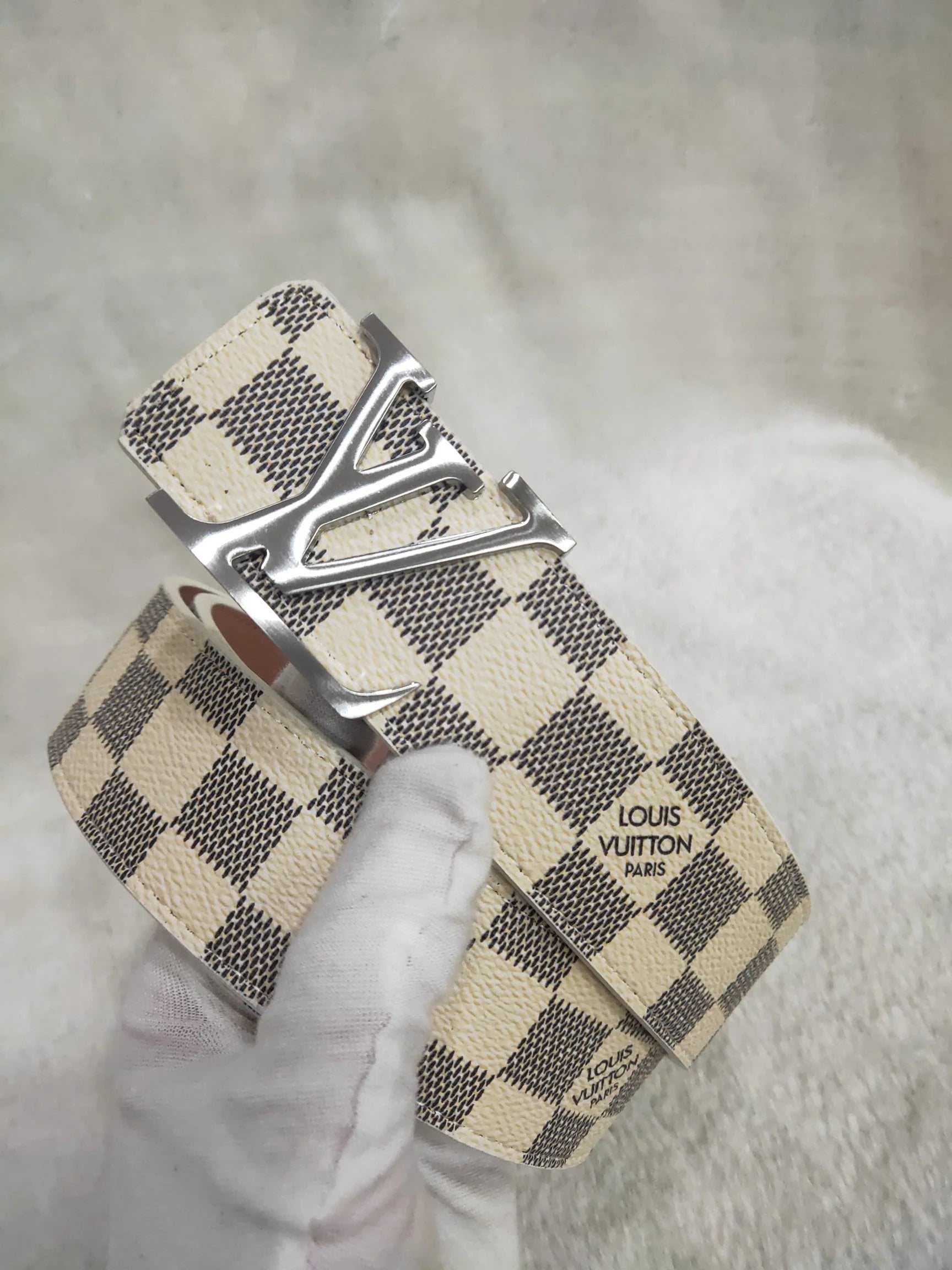 3 Colors Striped Letter Leather Belt