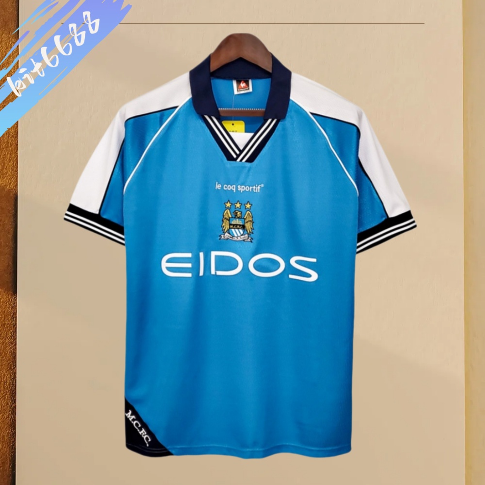 1999/2001 Manchester City Retro Home Football Shirt