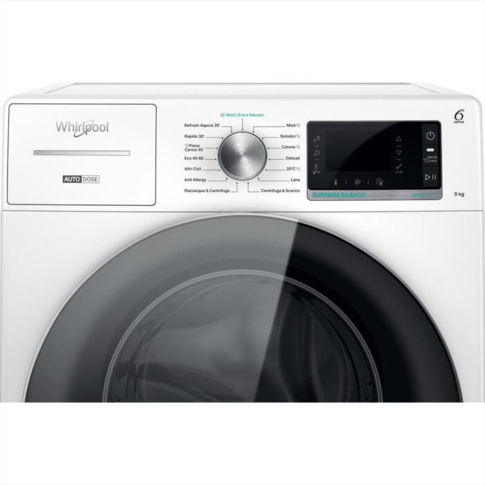 WHIRLPOOL - Lavatrice SUPREME SILENCE W8 W946WR IT 9 Kg - A-Bianco