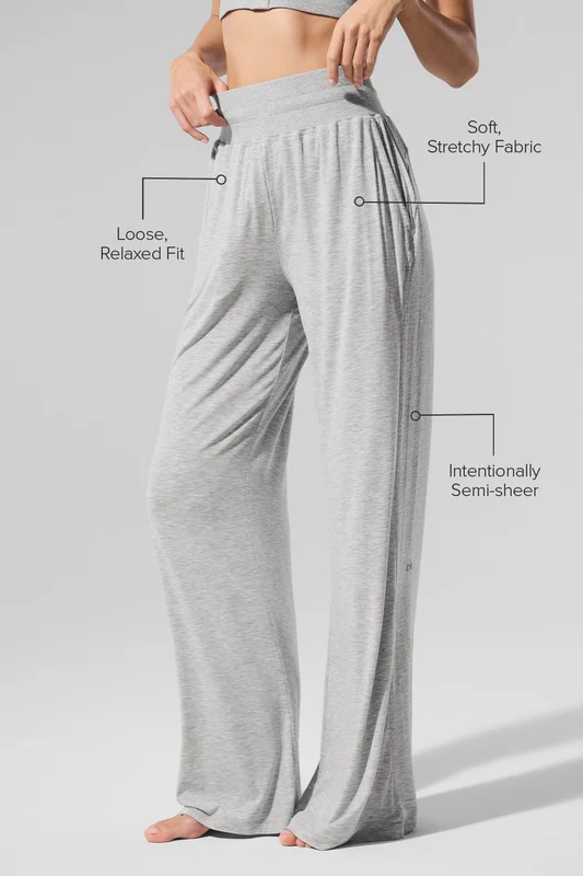 Semi-Sheer Delicate Lounge Flare Pant (Regular)