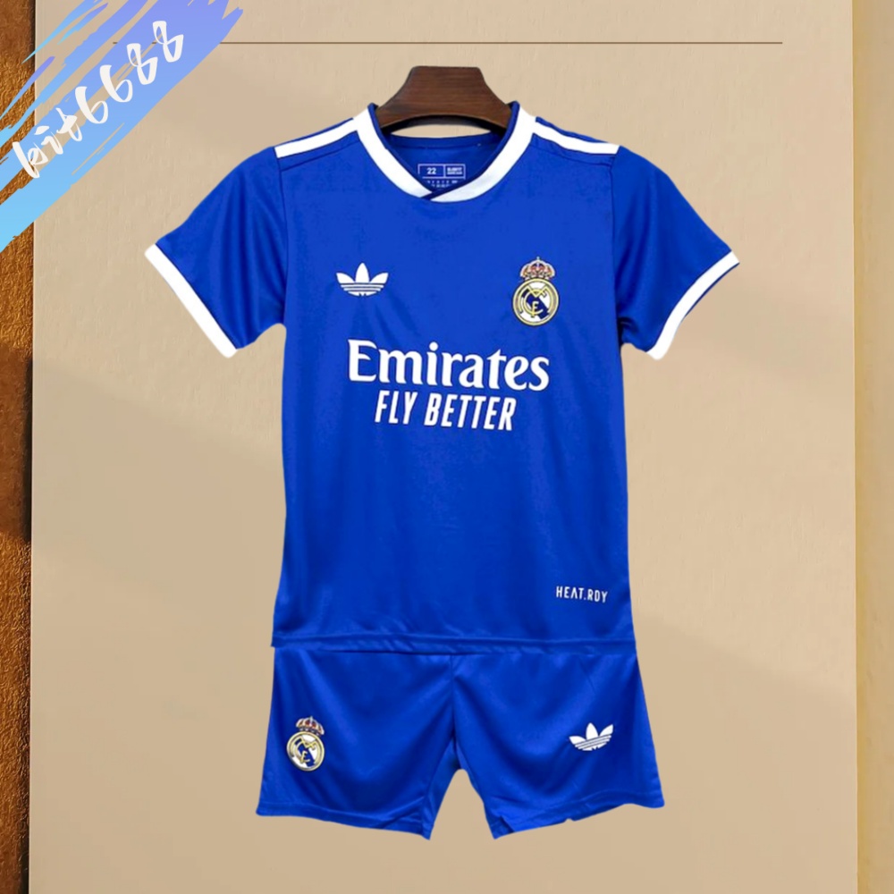 2025/2026 Real Madrid Third Away Football Shirts（Adult Kids Kit socks）
