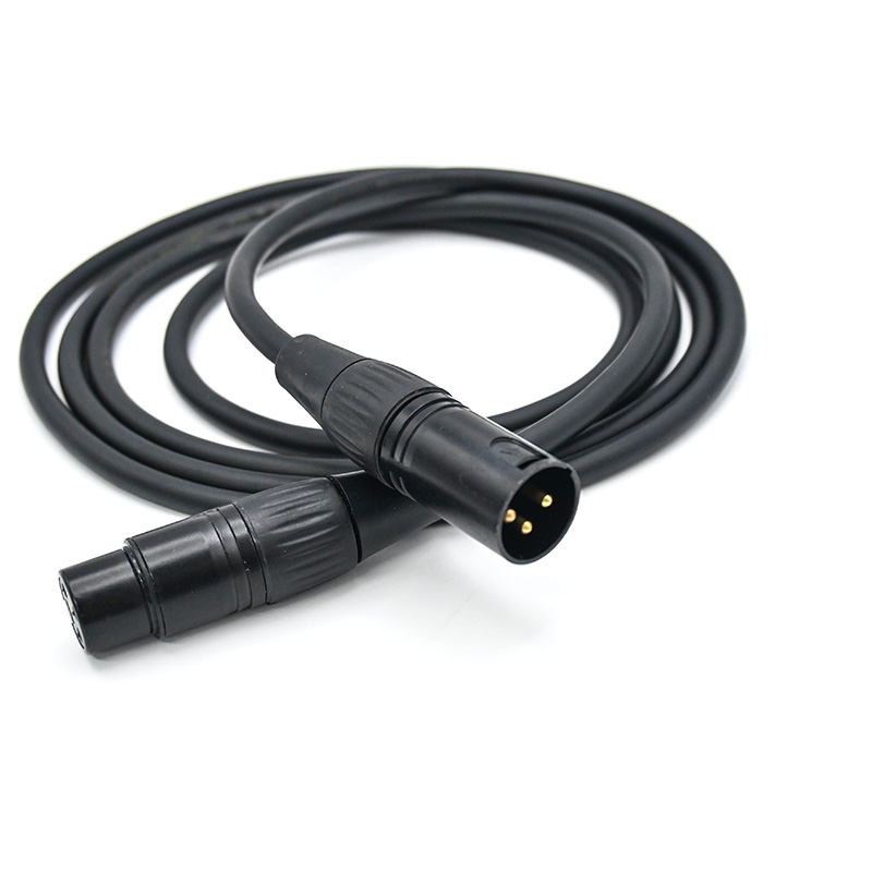 50m 3 Pin XLR Microphone Audio Cable TR226-50-BLK