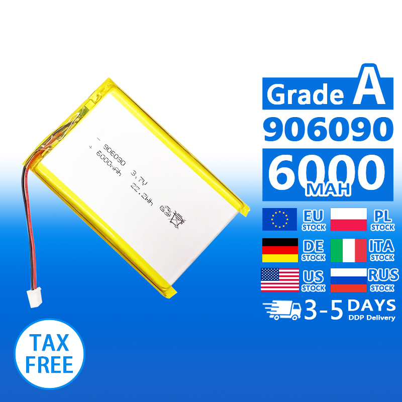 Pouch Lithium Ion Batteries 906090 3.7v6000mAh