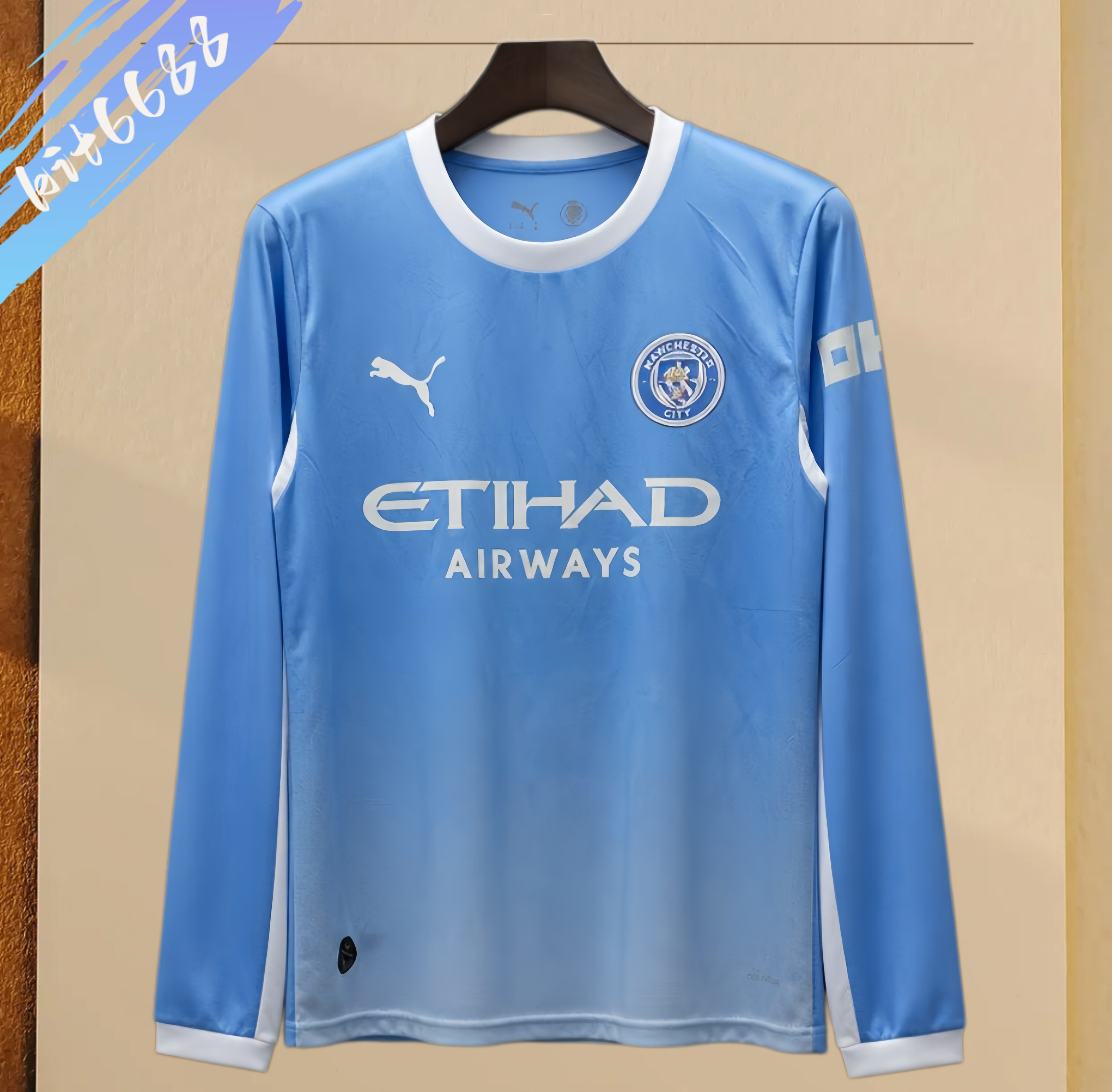 26/27 Manchester City  home Long Sleeve Football Shirt (Fans version)