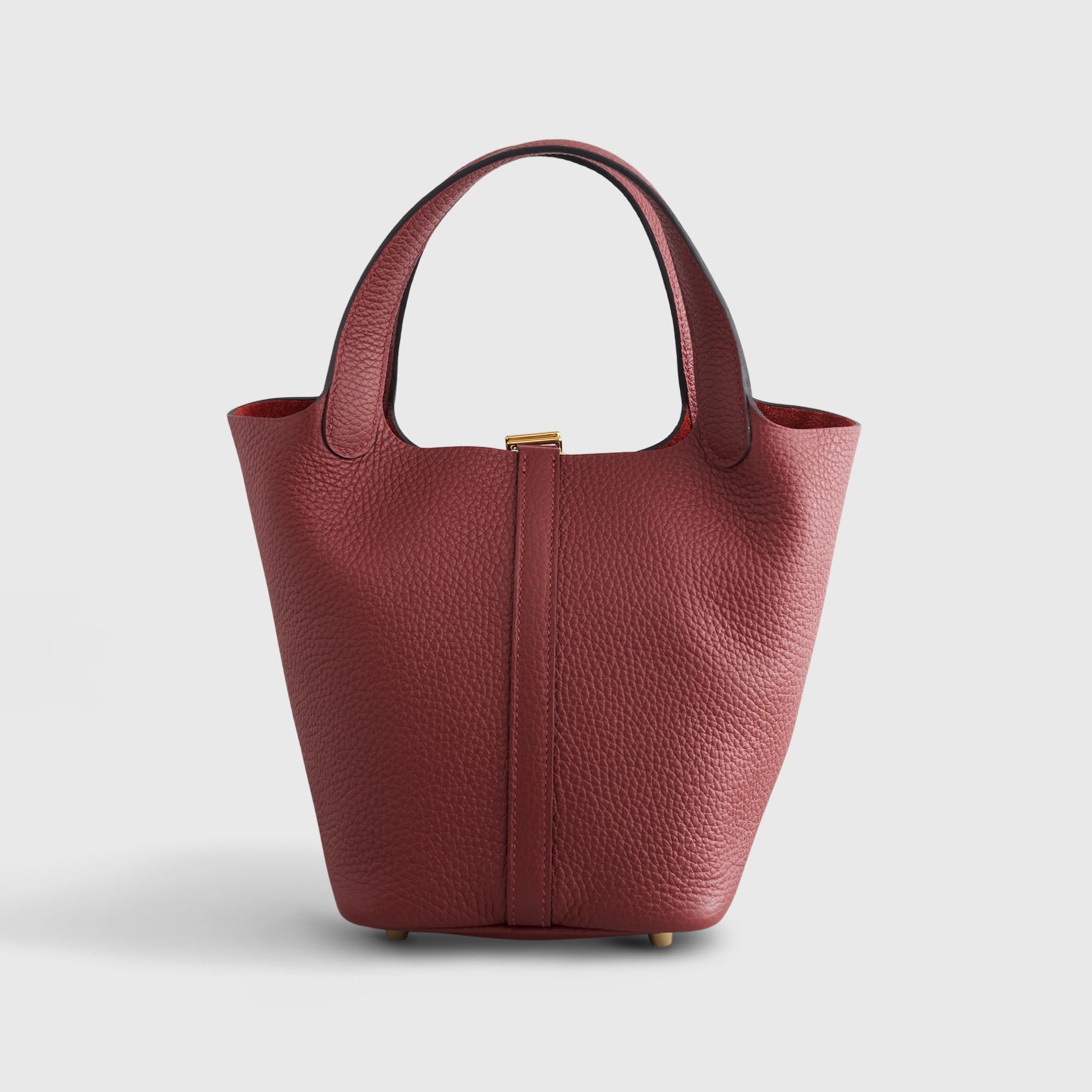 Hermès Picotin 18 Clemence Rouge H Gold Hardware