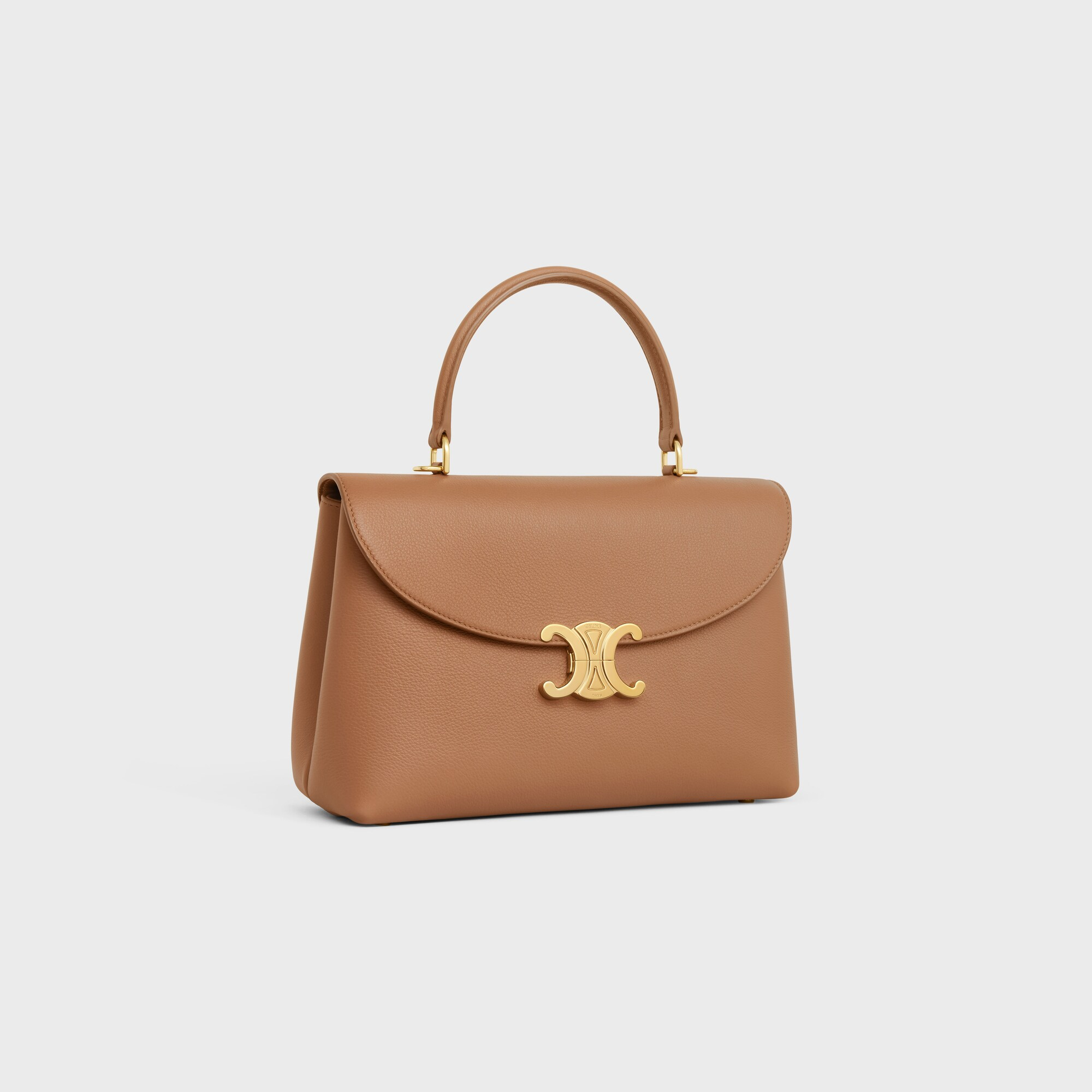 MEDIUM NINO BAG in SUPPLE GRAINED CALFSKIN BRONZE