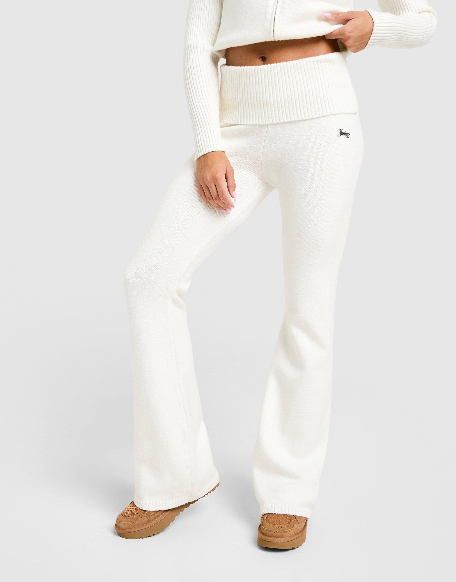 JUICY COUTURE Knit Fold-Over Schlaghose Damen