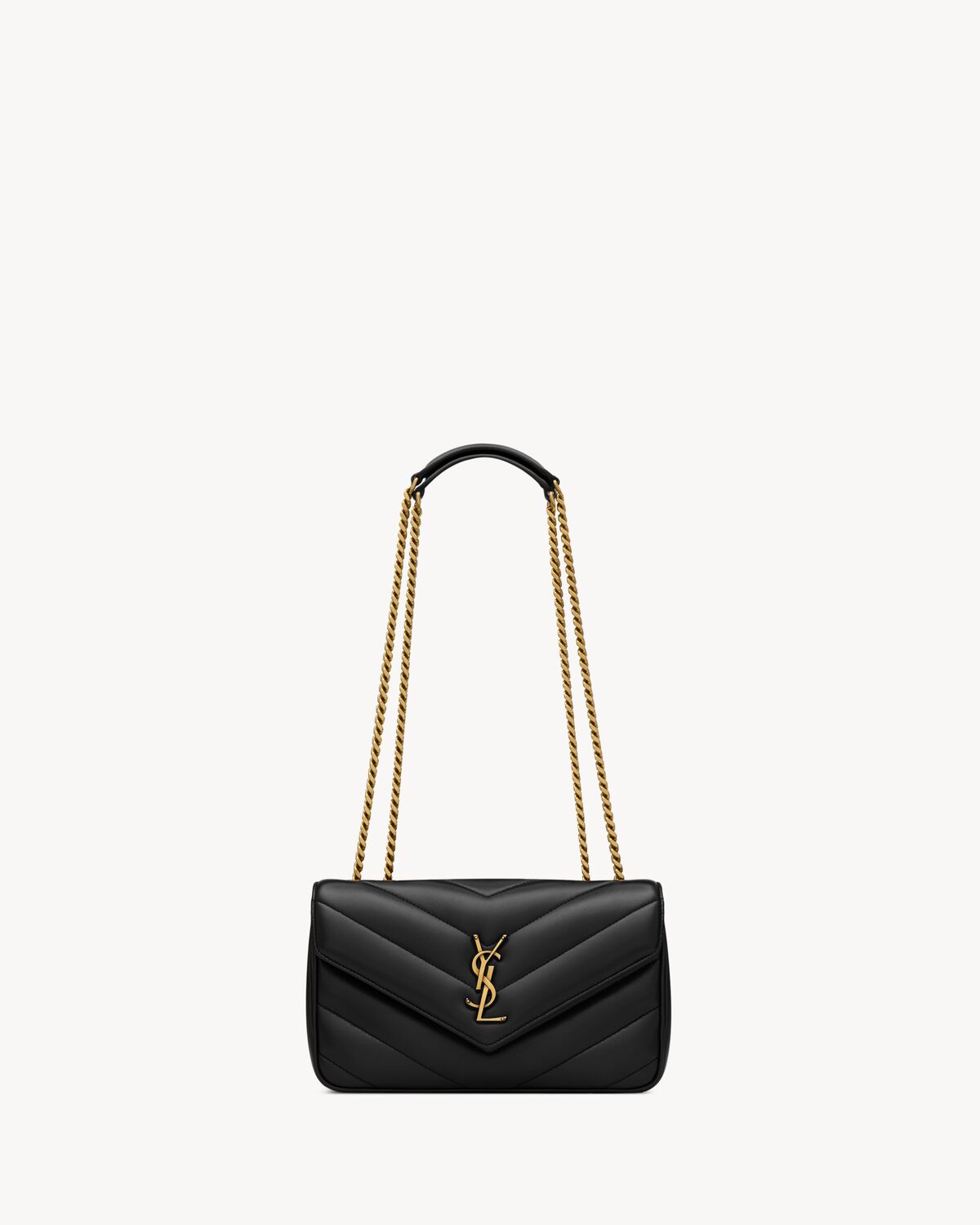 loulou small in matelassé lambskin NOIR