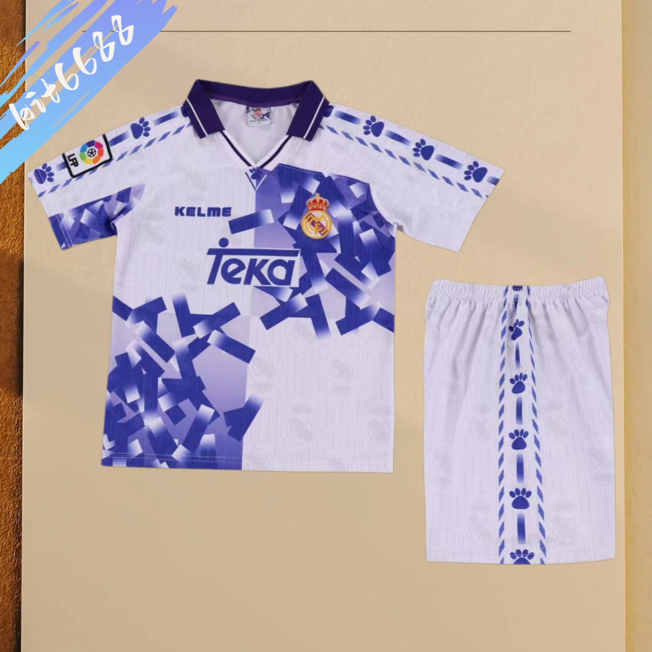1996/1997 Real Madrid Third Away Retro Kids Set