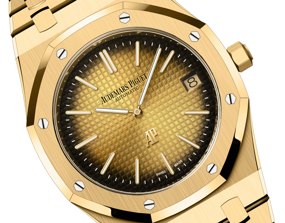 ROYAL OAK JUMBO Smoked Yellow Gold-Toned Dial 39mm