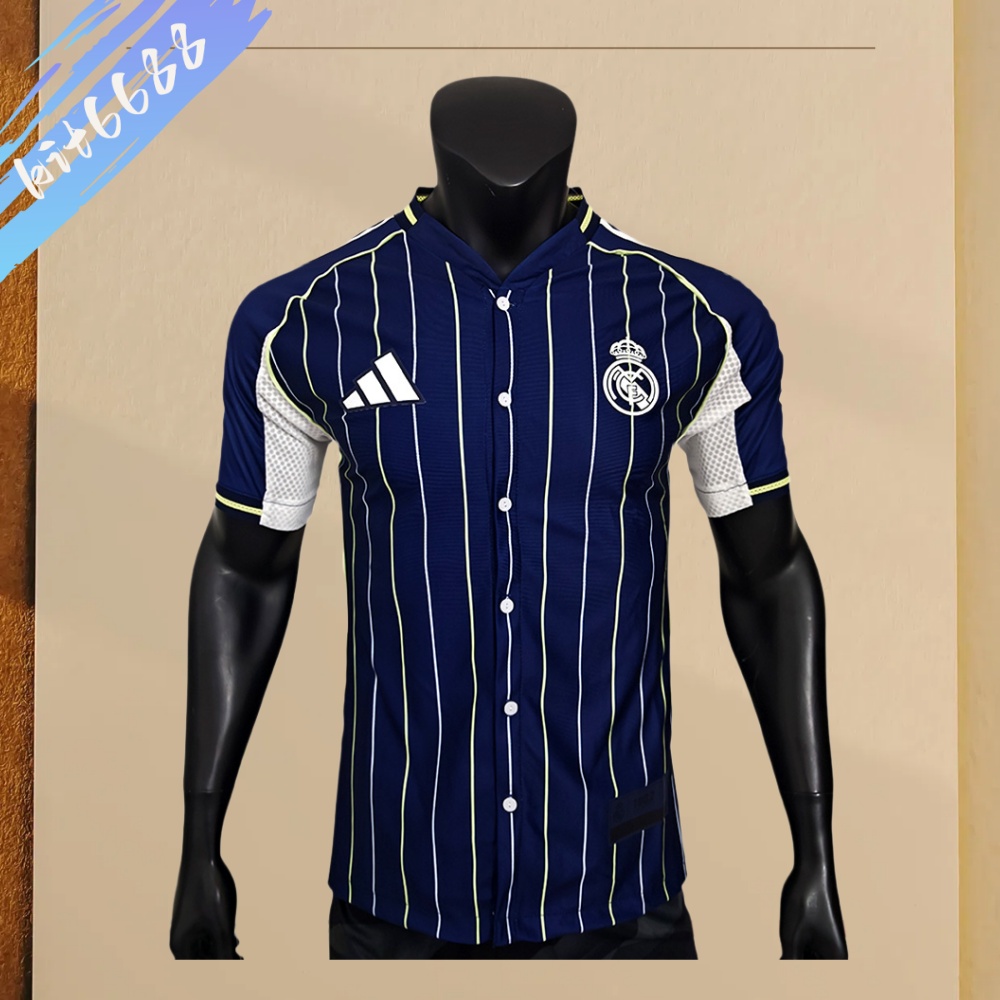 2025/2026 Real Madrid Casual Baseball Style Football Shirt (Player Edition）