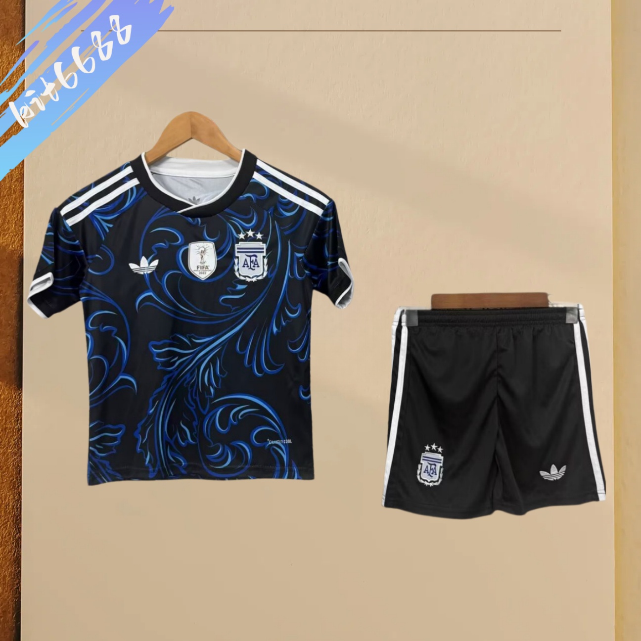 2026 Argentina Away Football Shirt (Adult Kids Kit socks)