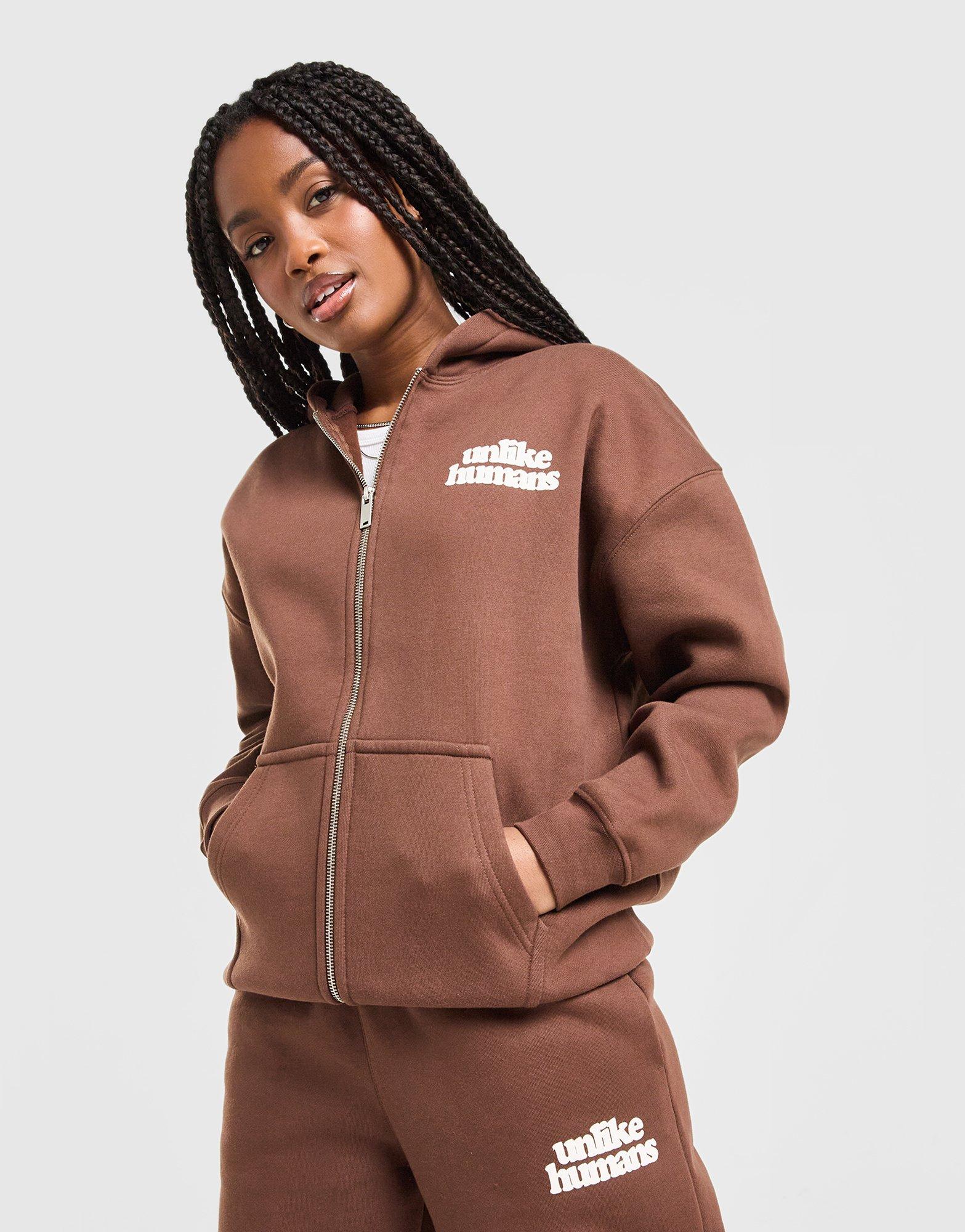 Unlike Humans Bubble Full Zip Hoodie Damen