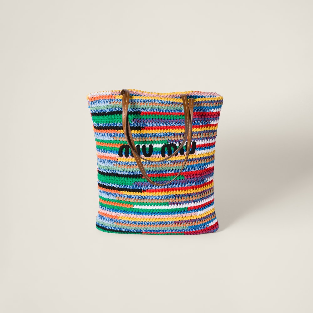 Crochet tote bag Multicolored