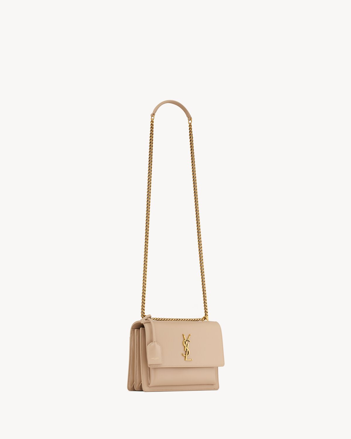 sunset medium in smooth leather DARK BEIGE