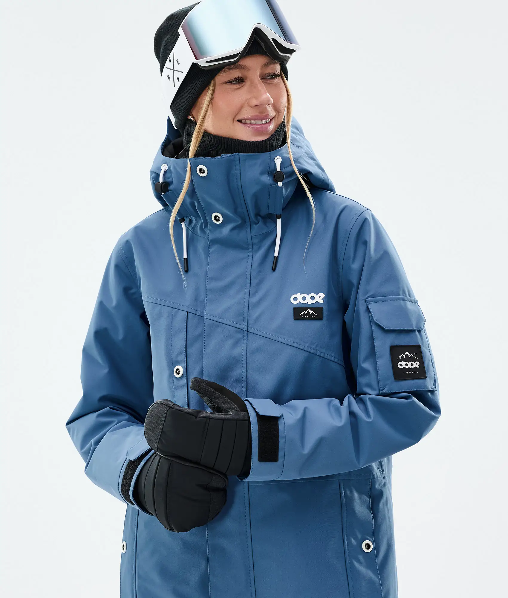 Adept W Snowboard Jacket Women Blue Steel