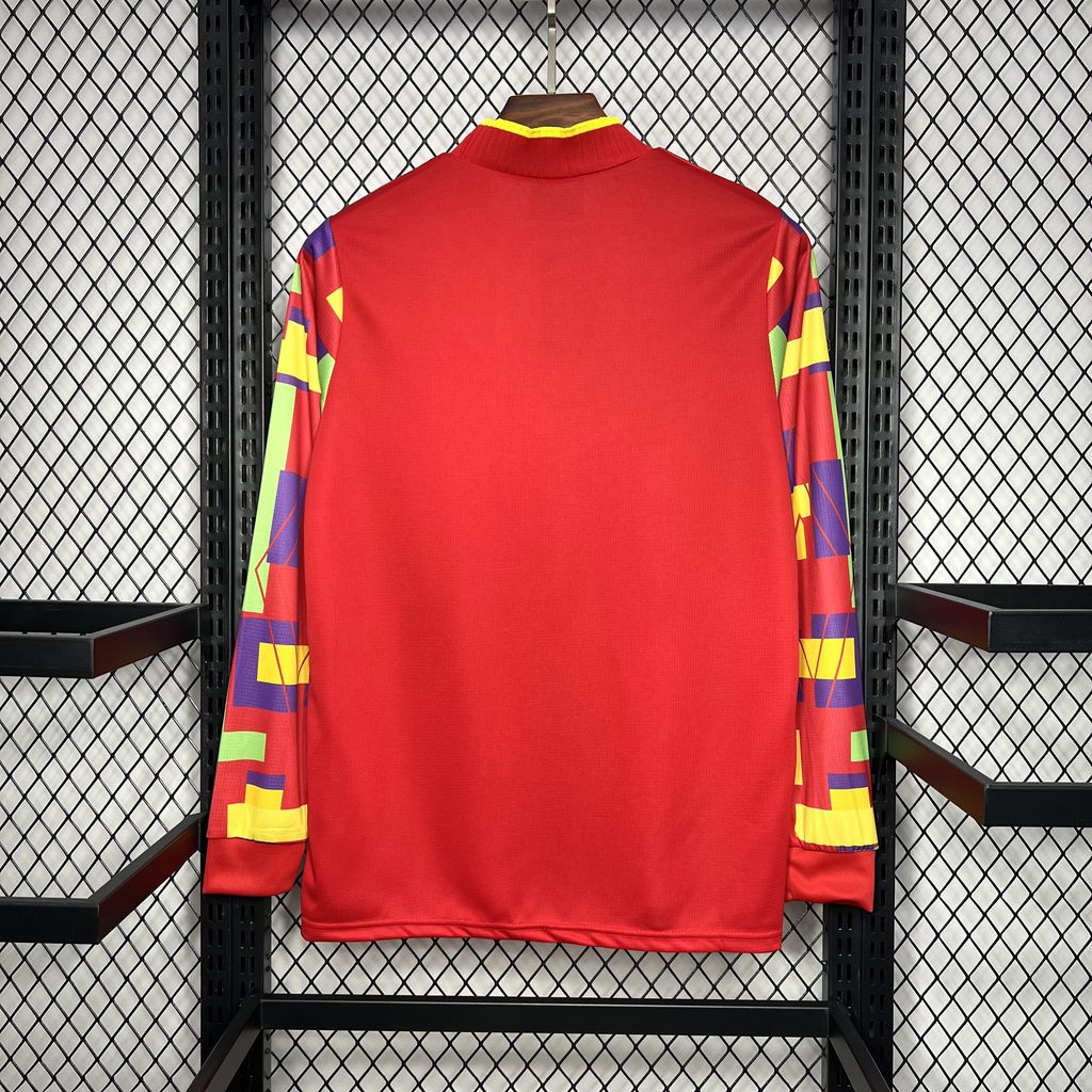 1995/1996 England Goalkeeper Retro Long Sleeved Football Shirt
