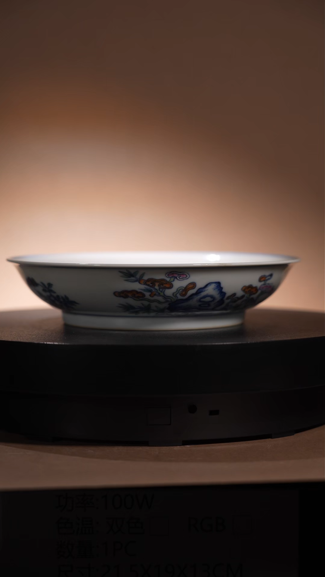 Ancient Chinese Doucai Porcelain Plate with 