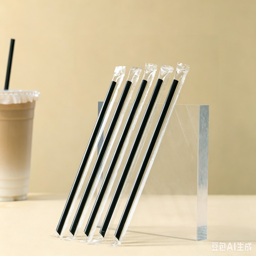 Disposable Plastic Drinking Straws, Food Grade Pp Plastic Straw, Straight Bent Jumbo Milk Tea Straw, Custom Printed Logo Plastic Straws, Catering Beverage Packaging Supplies Factory Wholesale
