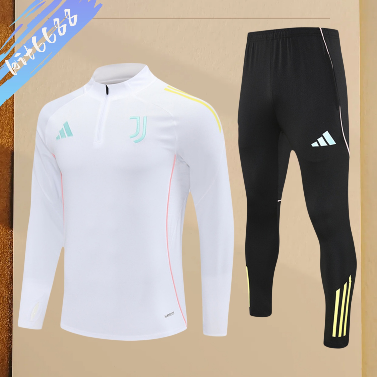 2025/2026 Juventus Kids Half Zip Training Clothes (Kids Kit)