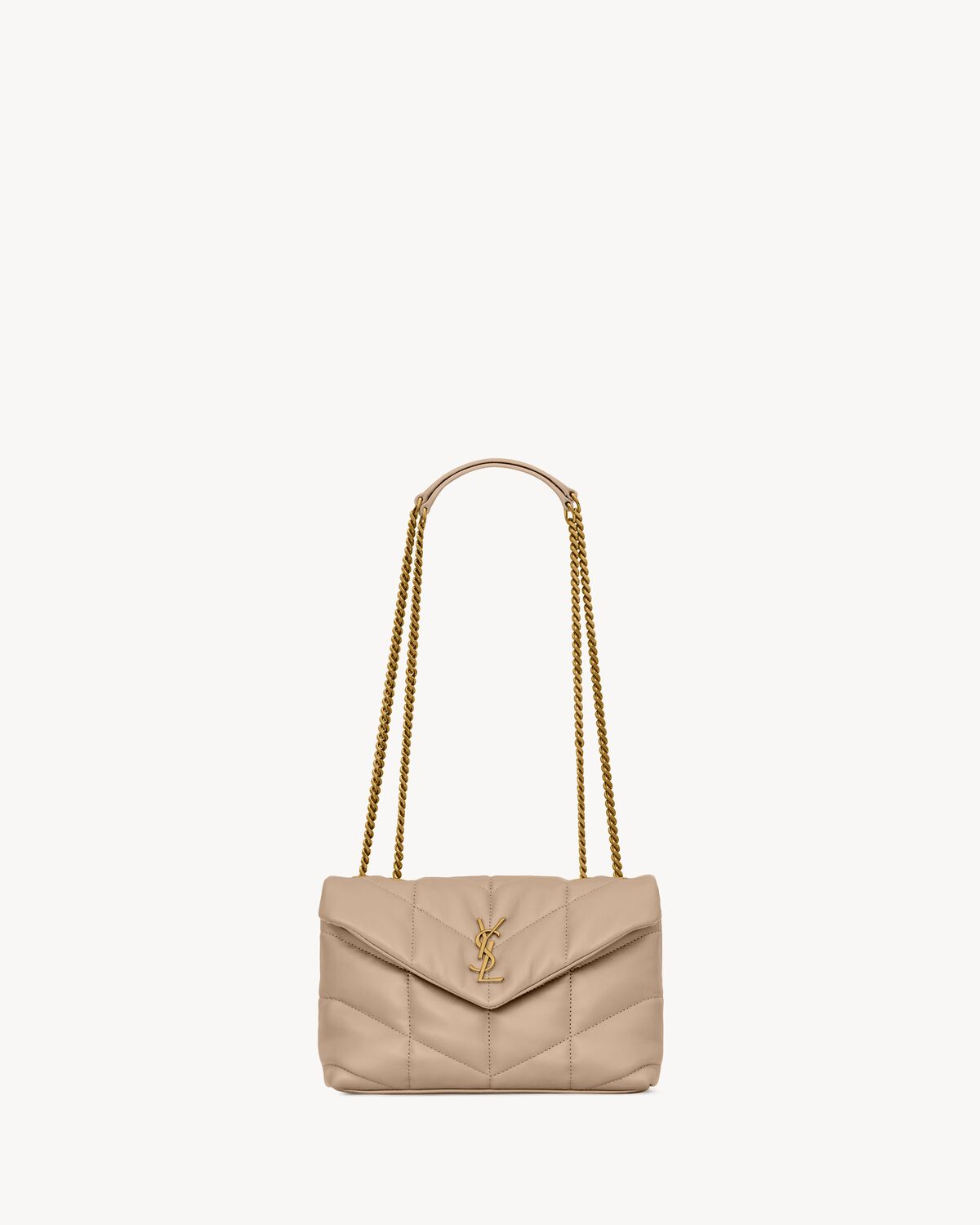 toy puffer in lambskin DARK BEIGE